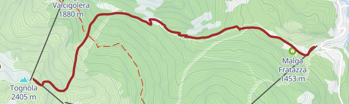 Route map: Freeride Val Cigolera
